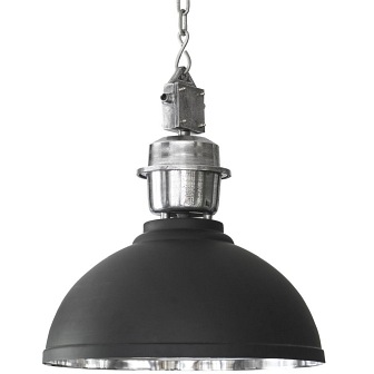 Industrialna lampa Manchester 52cm czarny/srebrny